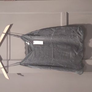 Silk dark green camisole